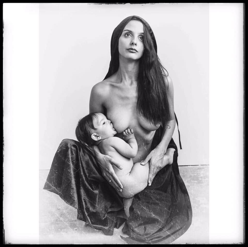 Mother and child portrait